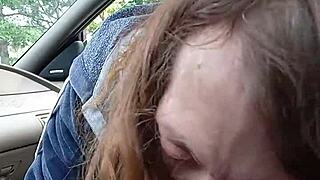 Is This Morning Blowjob In Car For My Buddy Sloppy?