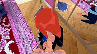 Gwen Tennyson engages in detailed sex in front of the mirror with full POV preview.