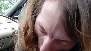 Is This Morning Blowjob In Car For My Buddy Sloppy?