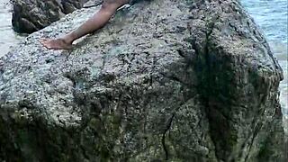 Skinny Teen in Lingerie Faces Rough Monster Cock in Nature's Holiday Weekend