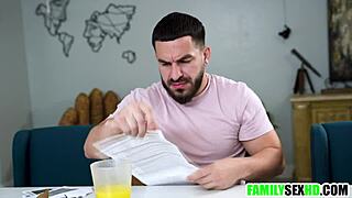 Stepson and stepdaughter in sexual experience with gold digging stepmother