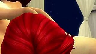 Redhead in cuckold scene with pussy licking and fucking