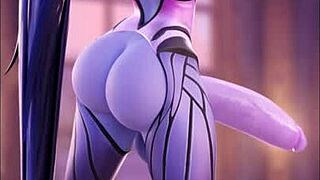 3D Futanari girls phone edition: Can you keep up with the metronome?