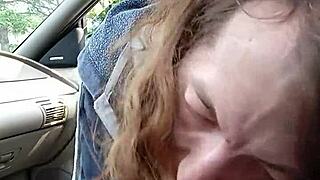 Is This Morning Blowjob In Car For My Buddy Sloppy?
