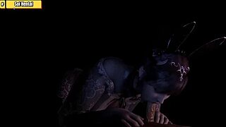 Hentai 3D goddess dances before wild fucking action