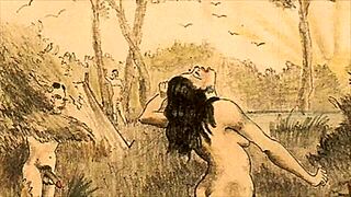 Detailed Vintage Erotic Cartoon Drawings from Antique Anime Hentai