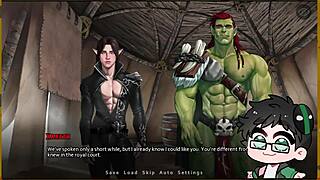 My belly inflation kink explodes in Orc Covenant demo