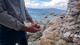 Skinny Teen in Lingerie Faces Rough Monster Cock in Nature's Holiday Weekend