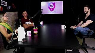 Arthur Aily in sheer red overcomes fear of limp cock in gay porn therapy session!