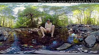 Redhead MILF Carmen December masturbates with dildo