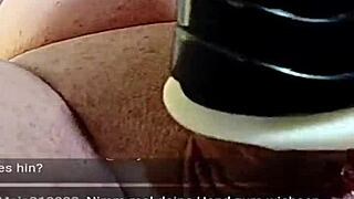 I'm jerking my cock with this toy on cam