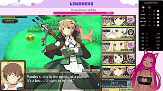 Vtuber Lewdneko Plays Evenicle Part 18 With Huge Tits