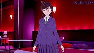 Ran Mouri and Sonoko Suzuki in wild hentai action