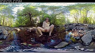 Redhead MILF Carmen December masturbates with dildo