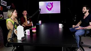 Arthur Aily in sheer red overcomes fear of limp cock in gay porn therapy session!