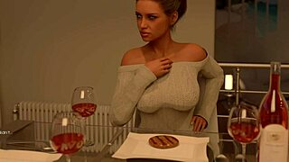 Beautiful shemale in 3D animation, enjoy the pleasure of a MILF