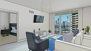 Pretty Red Haired Lady Has Sex In Hentai Game