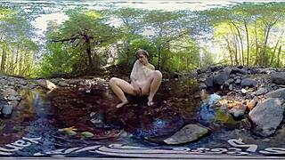 Redhead MILF Carmen December masturbates with dildo