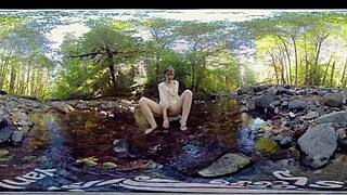 Redhead MILF Carmen December masturbates with dildo