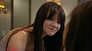 Asian Brunettes Scissor and Grind in Intimate Lesbian Play