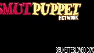 Hey, watch Missy Nicole let him stretch her tight asshole with deep banging!