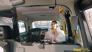 Fake Taxi Stunner in Lingerie Loves HARD FAST SEX with Driver!