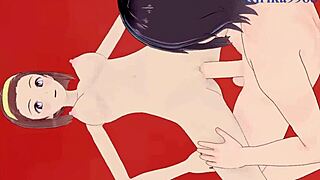 Ran Mouri and Sonoko Suzuki in wild hentai action