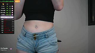 Sexy girl webcamer so cute with a big dildo next