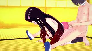 Fuck nezuko in kimono?