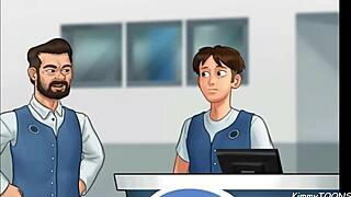 summertime saga fun - manager’s daughter sucked me off behind desk at work.