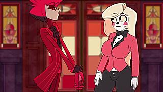 charlie morningstar fucking alastor hard in rough creampie