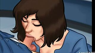 summertime saga fun - manager’s daughter sucked me off behind desk at work.