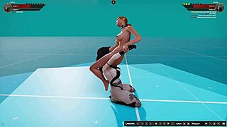 Ginny vs Draka in Fierce Naked 3D Wrestling