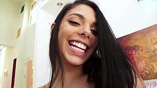 gina valentina shows off her small tits