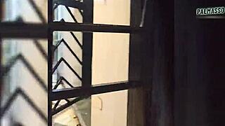 I couldn't resist sucking stranger's cock on street, he convinced me to fuck my hairy pussy in all positions