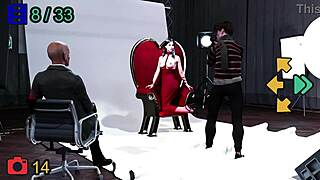 i'm doing a fashion photoshoot with monica model in this comic cartoon game series