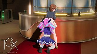 Anime Nobara In Futanari Jujutsu Hentai Yuri Lesbian Action