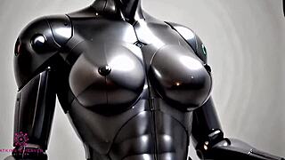 Big titted sex robot ready for your cum