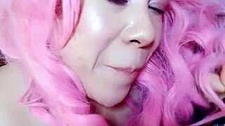 Amateur with big tits swallows monster cock in intense blowjob session