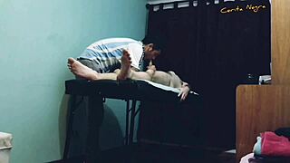 Gay amateur gets a hot gay massage with a happy ending