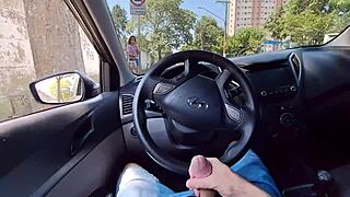 公共撸管冒险问辣妹路超刺激