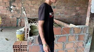 i fuck my boss's huge ass and pussy for the first time cumming inside close up