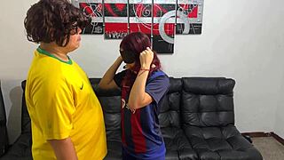 Friend Bets His Blindfolded Girlfriend for a Wild Ride?