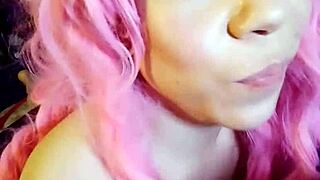 Amateur with big tits swallows monster cock in intense blowjob session