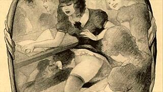 got this cool vintage erotic illustration to share