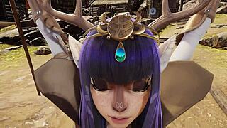 Deer-girl freyja in the viking village 3d hentai 4k 60fps uncensored