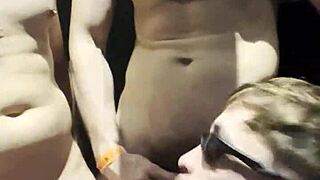 Raw orgy in the nightclub bathroom - free dio