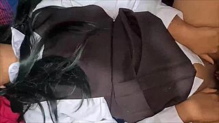 Horny teacher seduces sexy schoolgirl for creampie sex in exchange for grades