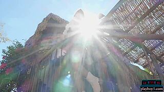 Petite asian teen hannah le naked on relaxing ranch?