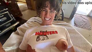 sexy fitness tutorial turns wild with hot brunette mea melone.